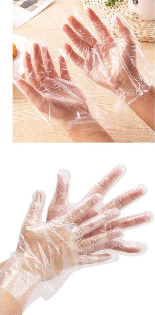 Yok Yok Ambalaj Şeffaf Eldiven-Poşet Eldiven 100 Adet x 10 Paket - Image 1