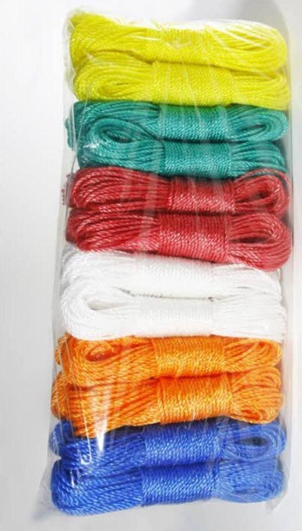 Yok Yok Ambalaj Çamaşır Ipi 10 Metre x 3 Adet Karışık Renk - Image 1
