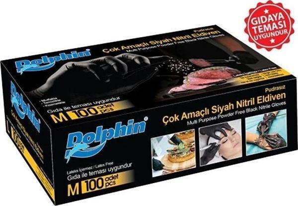 Yok Yok Ambalaj Çok Amaçlı Siyah Nitril Pudrasız Eldiven M 100 Adet - Image 1
