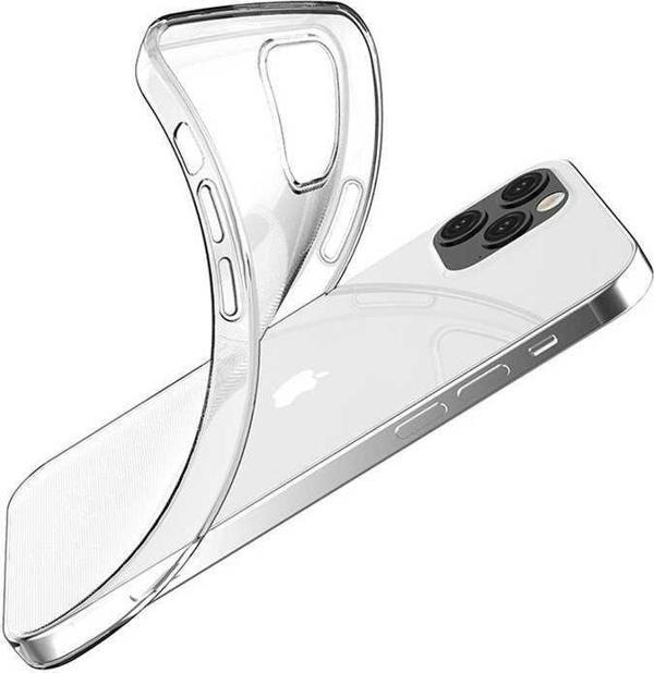 iPhone 12 Pro Kılıf İnce ve Esnek Şeffaf Süper Silikon - Image 1