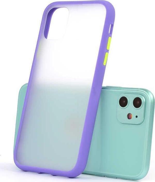 iPhone 11 Kılıf Mat Yüzey Renkli Kenar Silikon - Image 1