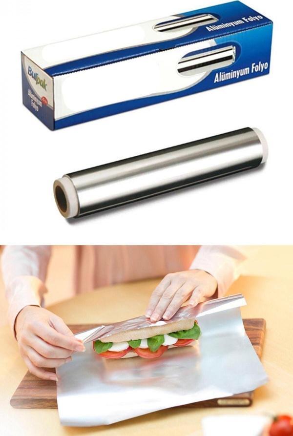Yok Yok Ambalaj Yemek İçin Alüminyum Folyo - 45 Cm X 13 Mikron (800 Gr) - Image 1