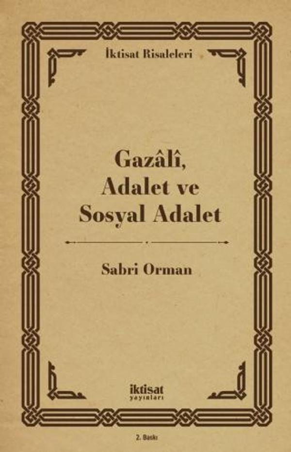 Gazâlî, Adalet ve Sosyal Adalet - İktisat Yayınları - Image 1