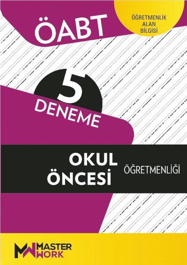 ÖABT - OKUL ÖNCESİ ÖĞRETMENLİĞİ - 5 Deneme - Masterwork - Image 1