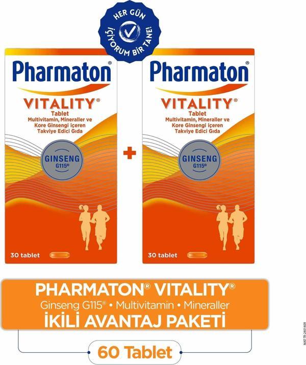 Pharmaton Vitality_30 Tablet 2'li Avantaj Paketi - Image 1