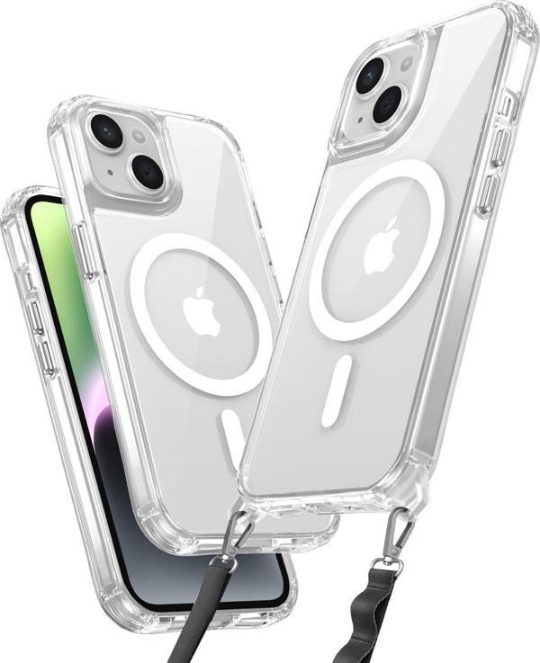 SHAZA Magsafe Clear Iphone 14 Plus Şeffaf Kılıf - Image 1