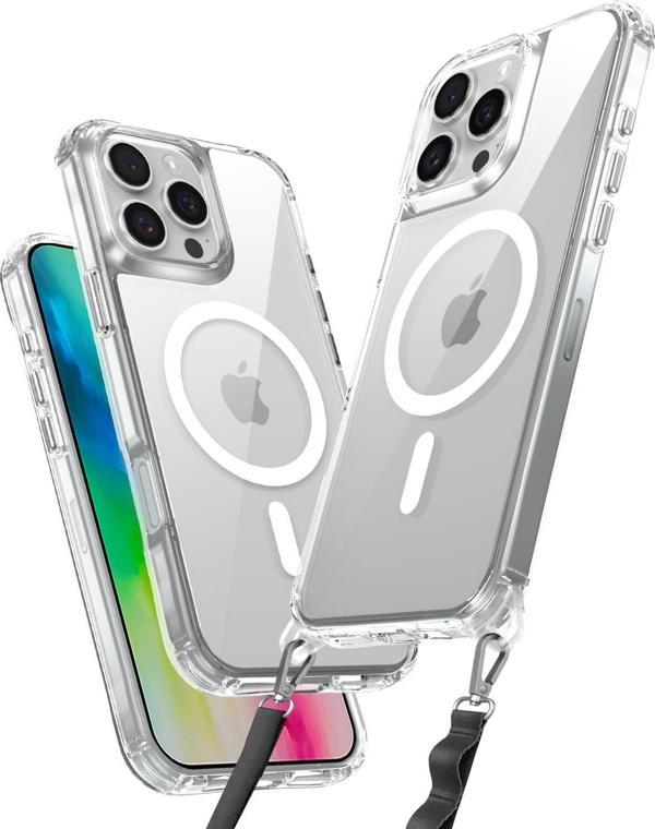 SHAZA Magsafe Clear Iphone 16 Pro Max Şeffaf Kılıf - Image 1