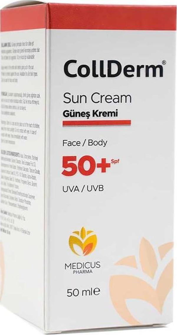 CollDerm Sun Cream Face and Body SPF50+ 50ml | Yüz ve Vücut Güneş Kremi - Image 1