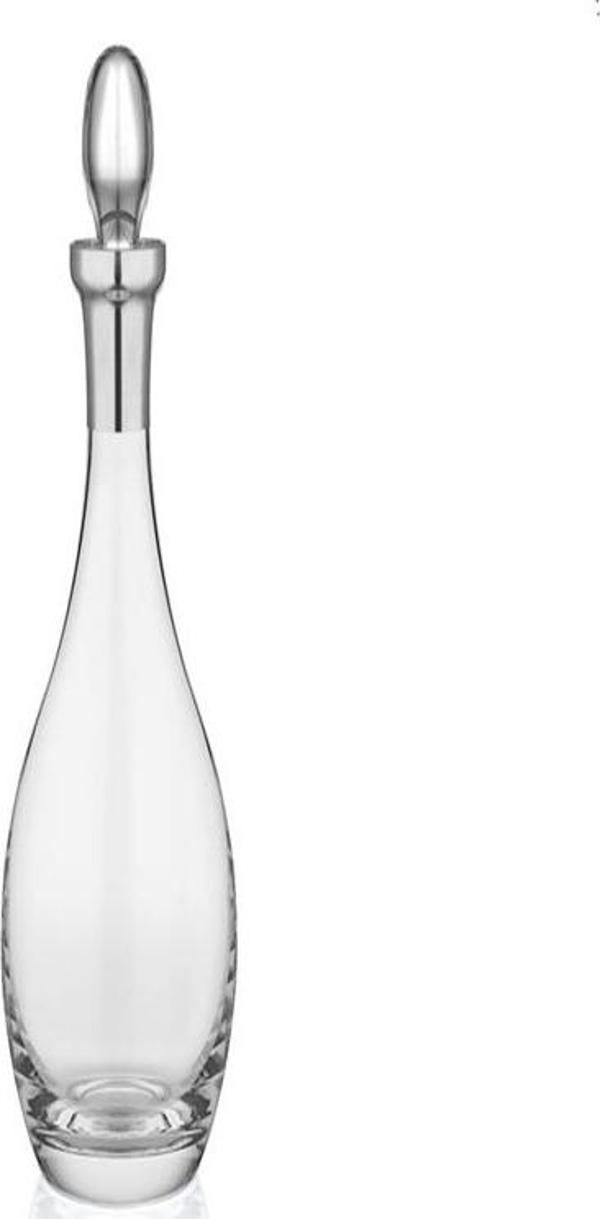 DECORİUM ARS 1080 AB SARAP SISESI DALIA PLATIN   - Image 1