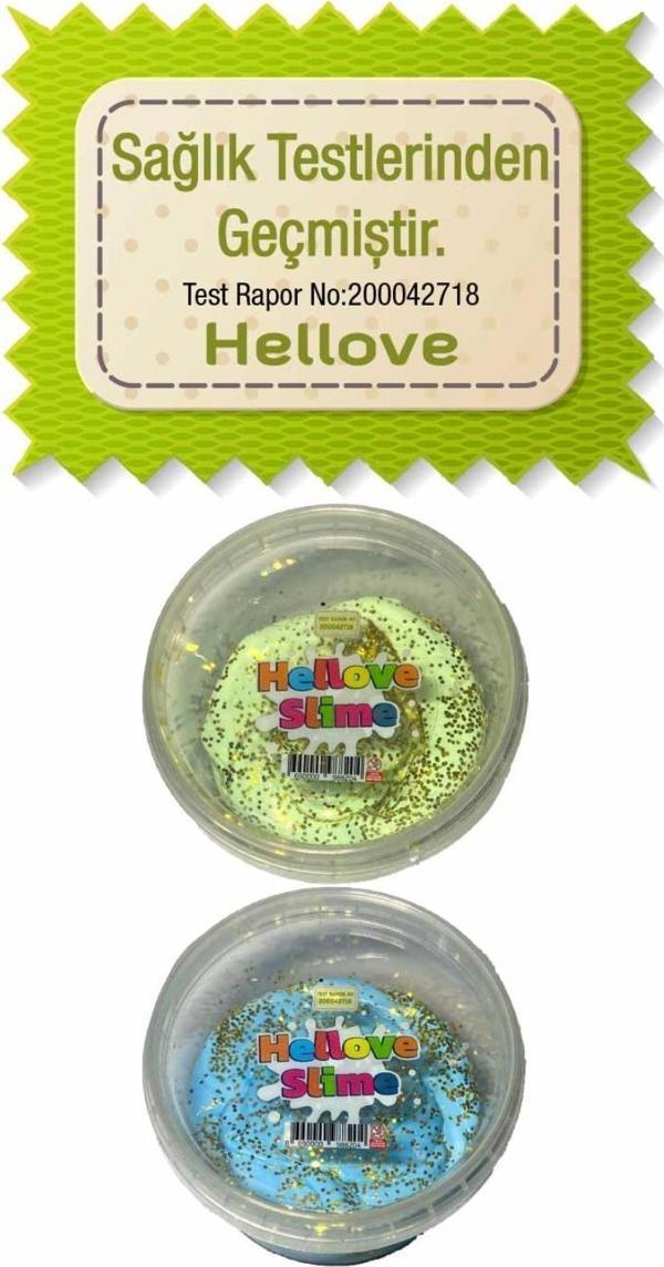 Köpüklü ve Simli Slime 2 Renk Pofuduk Slaym Oyun Hamuru Slime - Image 1