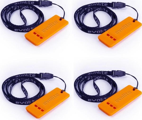 Evolite Rescue Deprem Düdüğü 4 Adet - Turuncu 126 desibel - Image 1