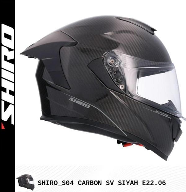 SHIRO 2007 S04 KASK FC CARBON SV XL 6162 SİYAH - Image 1