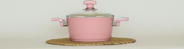 Bonera Seramik 18 Cm Derin Tencere Pembe - Image 1