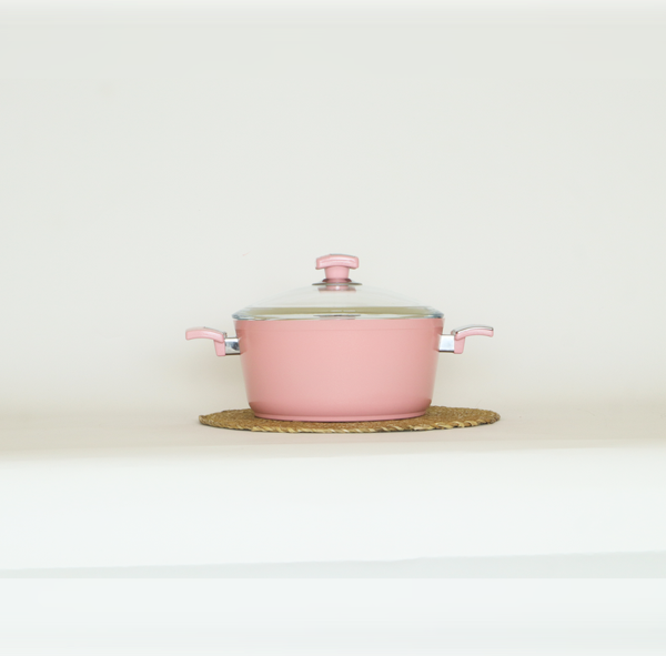 Bonera Seramik 24 Cm Derin Tencere Pembe - Image 1