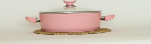 Bonera Seramik 28 Cm Karnıyarık Tencere Gül Kurusuv - Image 1