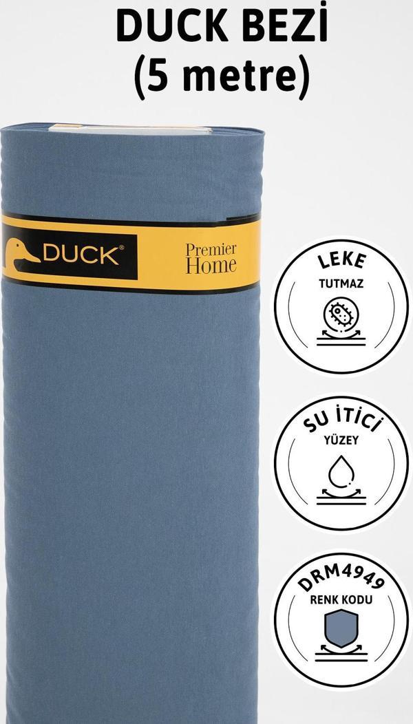 Premier Metrelik Duck Keten Kumaş Su İtici Bez 5 Metre DRM4949 - İndigo - Image 1