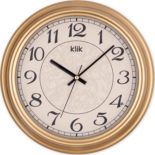 Klik Alfa Gold Klasik Duvar Saati - Image 1