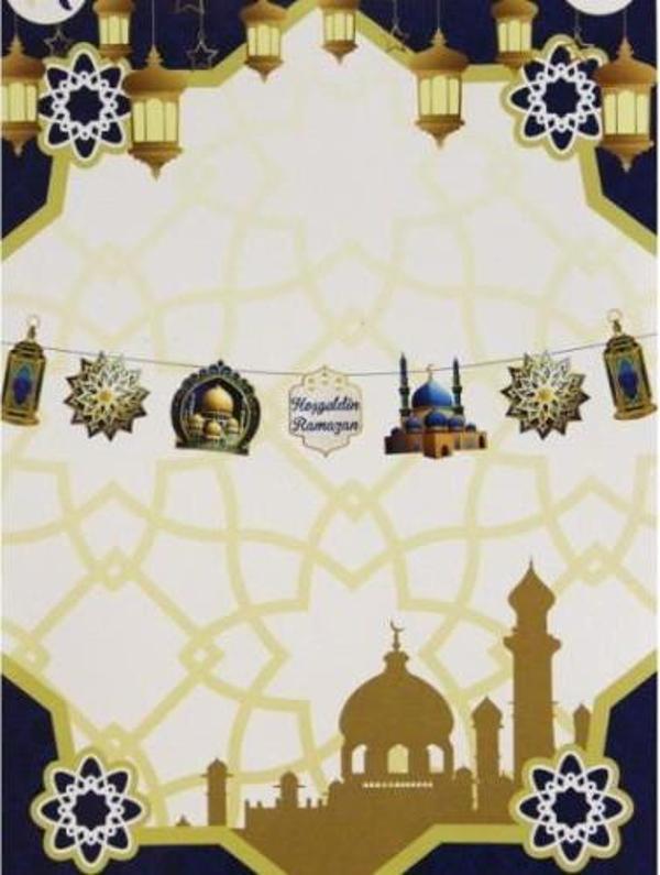 Dekoratif Ramazan Duvar Süsü Lacivert - Image 1