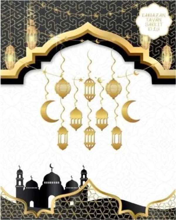 Ramazan Tavan Süsü 10'lu Metalize Gold - Image 1