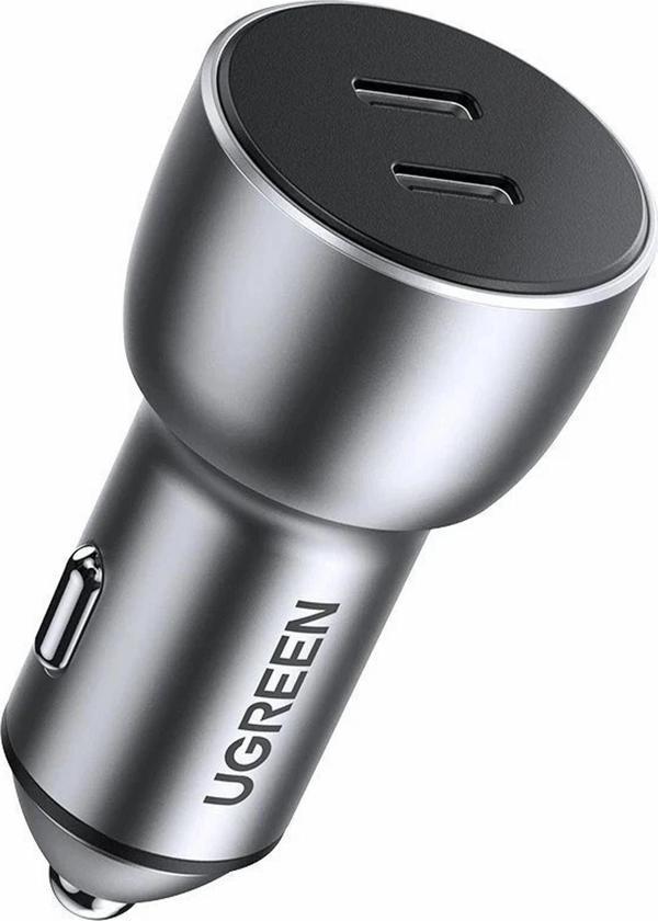 Ugreen 70594 2xUSB-C QC/PD 36W Hızlı Araç Şarj Adaptörü - Image 1
