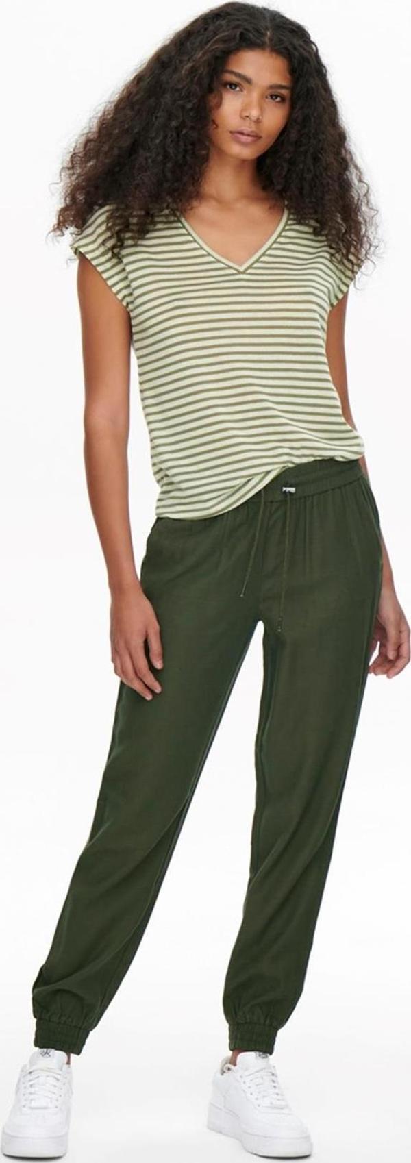 ONLY ONLKELDA-EMERY MW PULL-UP PANTS PNT NOOS HAKİ - Image 1