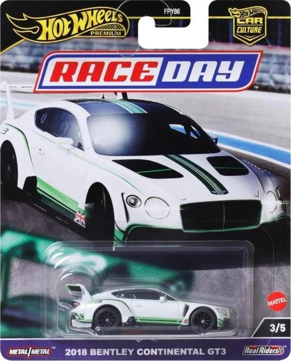 Hot Wheels Premium Race Day 2018 Bentley Continental GT3 FPY86 HRV93 - Image 1