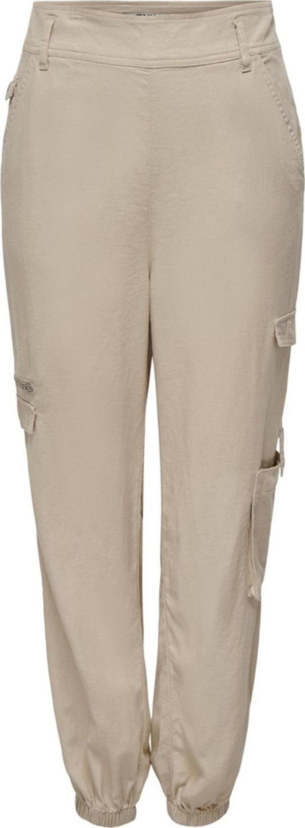 ONLY ONLCARO MW HAREM LINEN CARGO CC PNT KREM - Image 1