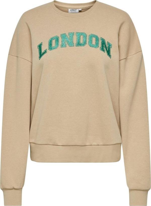 ONLJOLANA L/S GLITTER O-NECK SWT BEJ15304729 - Image 1