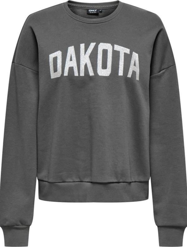 ONLJOLANA L/S GLITTER O-NECK SWT GRİ 15304729 - Image 1
