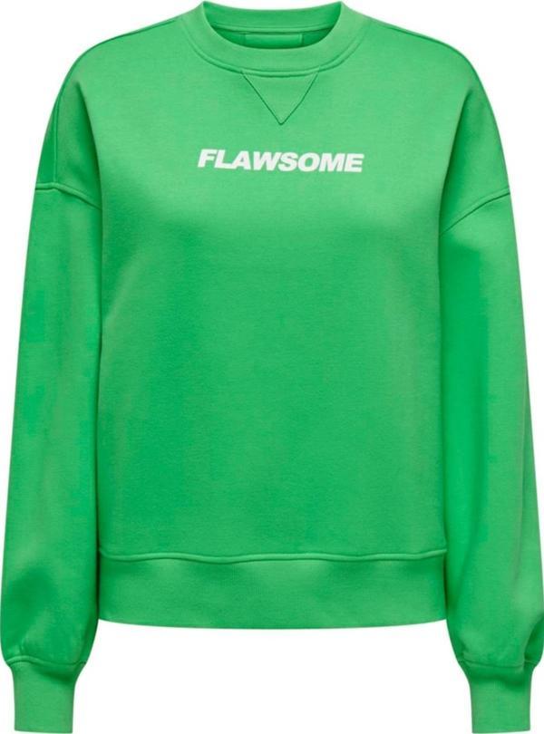 ONLSOFIA L/S WORD O-NECK SWT YEŞİL15329876 - Image 1