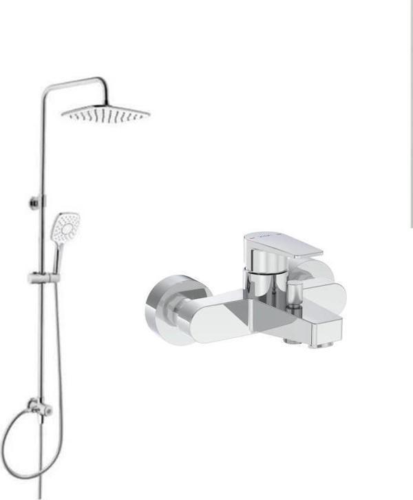 Artema Flow Square Krom Banyo Bataryası + Artema Ls20 Joy 3S Robot Tepe Dus Seti - Image 1