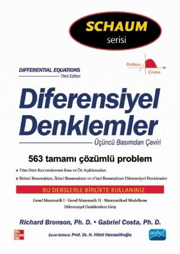Diferensiyel Denklemler - Schaum&#39;s - Nobel Akademik Yayıncılık - Image 1