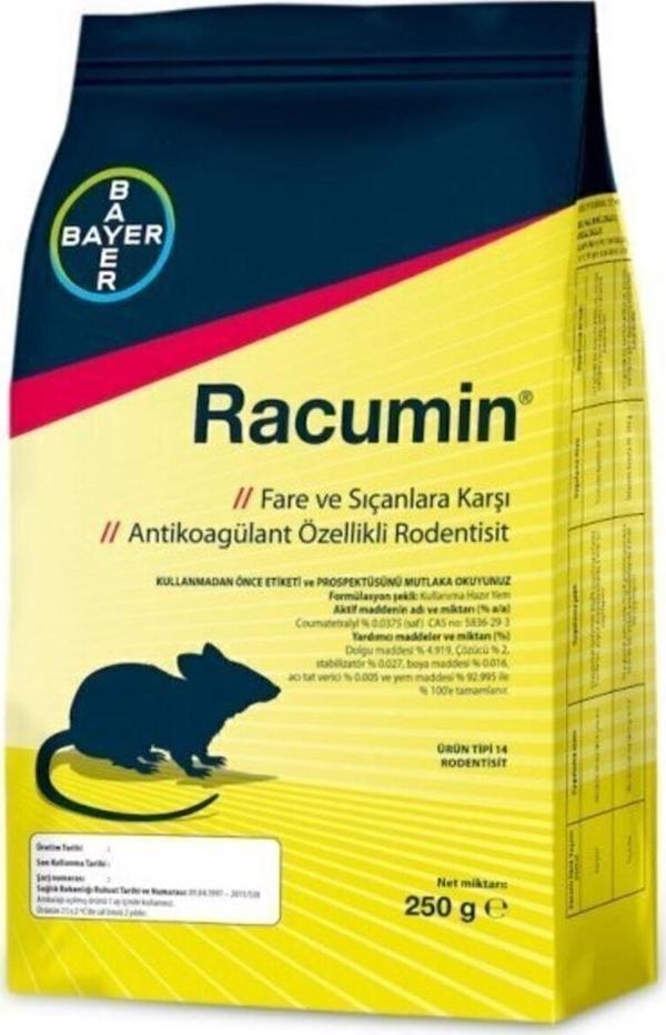 Bayer Racumin Fare Ve Sıçan Yemi 250 Gr - Image 1