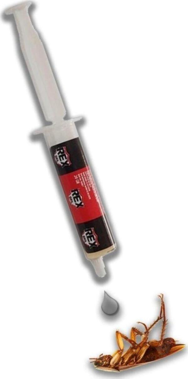 Zag Kimya Rexgel 20 Gr 2 Adet Hamam Böceği Haşere Ve Karınca Için Uzun Süre Etkili Kalıcı Şırınga Jel Yem - Image 1