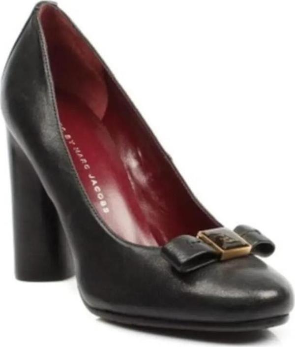 Marc By Marc Jacobs 616924 Siyah Rengi Deri Topuklu Kadın Ayakkabı - Image 1
