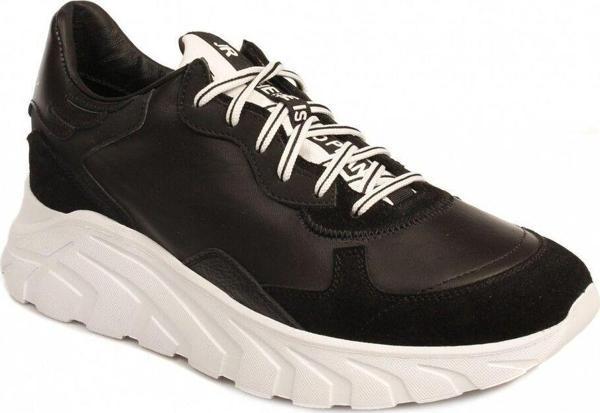 J. Richmond 8133 A Siyah Deri Yüksek Tabanlı Erkek Sneaker - Image 1