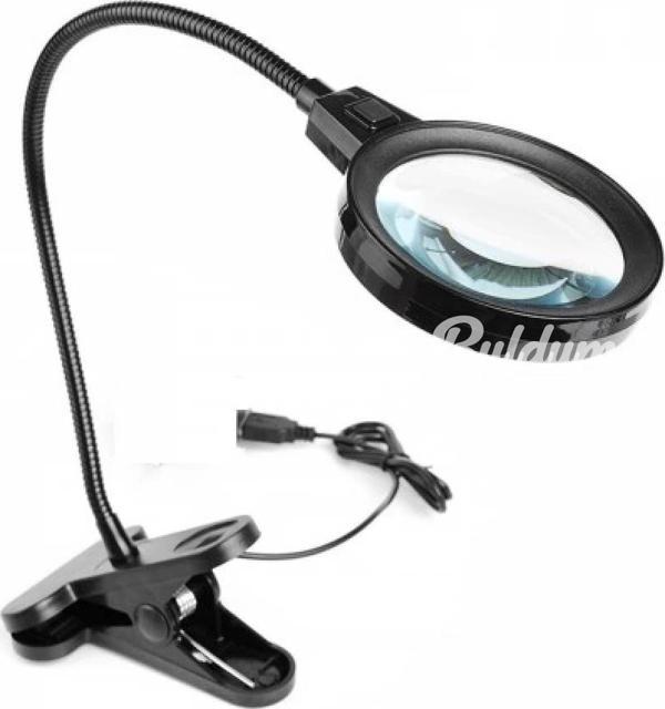 12 Led Clipslı Işıklı Büyüteçişıklı Masa Lambası Çalışma Lambası - Image 1