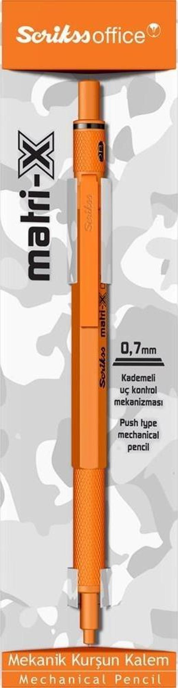 Scrikss Matri-X Versatil 0.7 mm Turuncu Şeffaf Amb. - Image 1