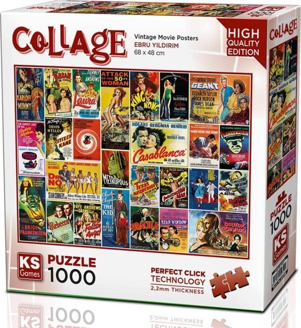 Ks Games 1000 Parça Eski Film Afişleri Puzzle - Ebru Yıldırım - Image 1