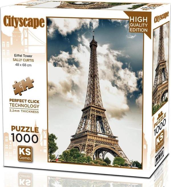 Ks Games 1000 Parça Eiffel Tower Puzzle - Sally Curtis - Image 1