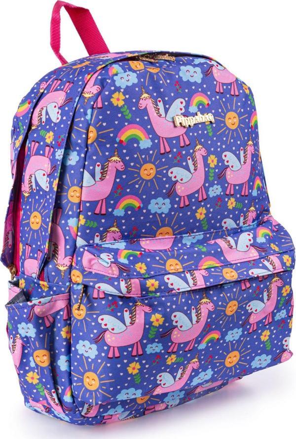 Pippa Lamacorn Mor Kız Çocuk Okul Çantası (Üç Gözlü) - Image 1
