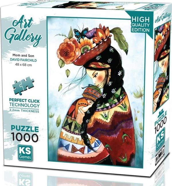 Ks Games 1000 Parça Anne ve Oğulz Puzzle - David Fairchild - Image 1