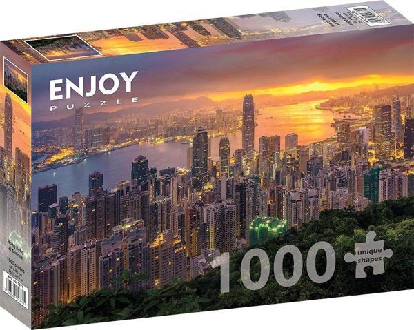 Enjoy 1000 Parça Hong Kong'da Gün Batımı Puzzle - Image 1