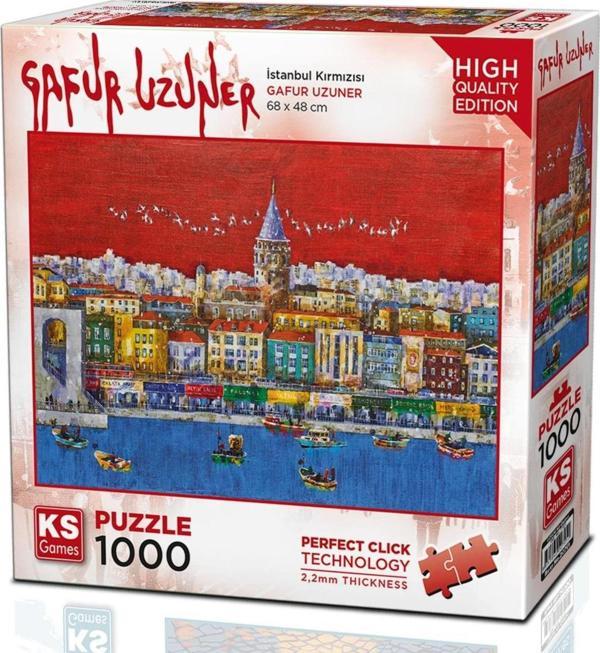 Ks Games 1000 Parça İstanbul Kırmızısı Puzzle - Gafur Uzuner - Image 1