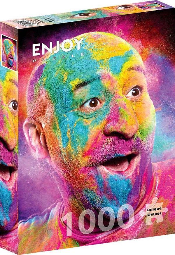 Enjoy 1000 Parça Rengarenk Yüz İfadesi Puzzle - Image 1