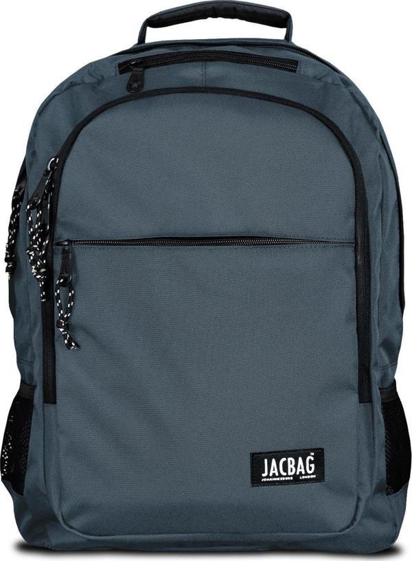 Jacbag Student Üç Bölmeli Gri Çocuk Genç Yetişkin Sırt Çantası - Okul, Günlük Seyahat - Image 1