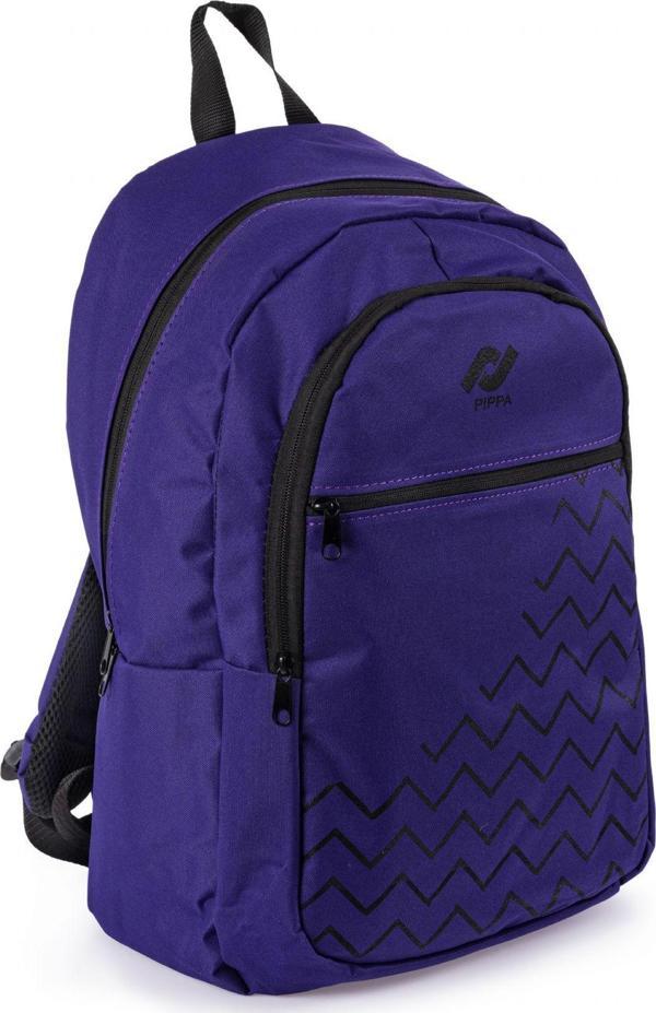 Pippa Fuggy Mor Üç Bölmeli Okul, Günlük ve Seyahat Sırt Çantası - Image 1