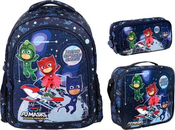 Me Çanta PJ Masks Space Crew Üçlü İlkokul Çanta Seti - Erkek Çocuk - Lacivert - Image 1