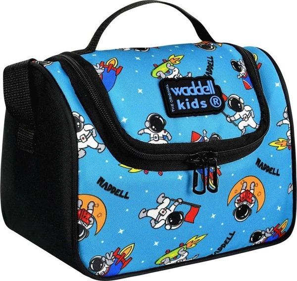 Waddell Astronot Desenli Termal Beslenme Çantası - Erkek Çocuk - Siyah/Mavi - Image 1