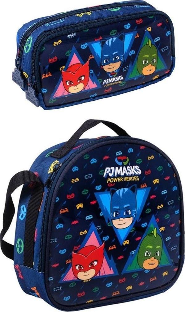 Me Çanta PJ Masks Heroes Beslenme Çantası ve Kalemlik Seti 24418 - Image 1